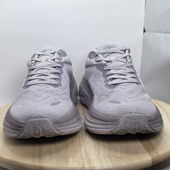 Mens Size 11 D - Hoka One One Bondi 8 WIDE Lavender Great Condition Sneakers - Picture 2 of 9